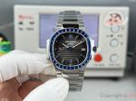 GR Factory Patek Philippe Nautilus Swiss 9015 Movement Women Blue Diamond Bezel Grey Gradient Face Watch 35.2mm 